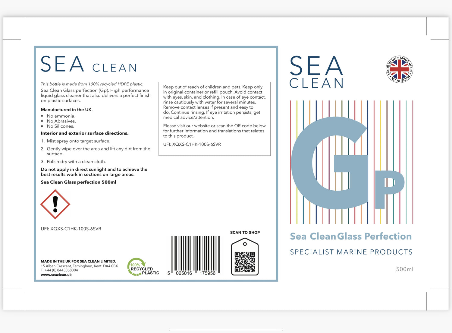 Sea clean’s Eco-friendly Glass perfection (GP)